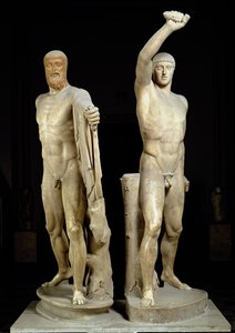 I tirannicidi, copia romana di un originale greco di Kritios e Nesiotes, c.477 a.C., dalla Collezione Farnese